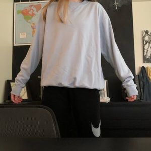 Brandy Melville Light blue crew neck